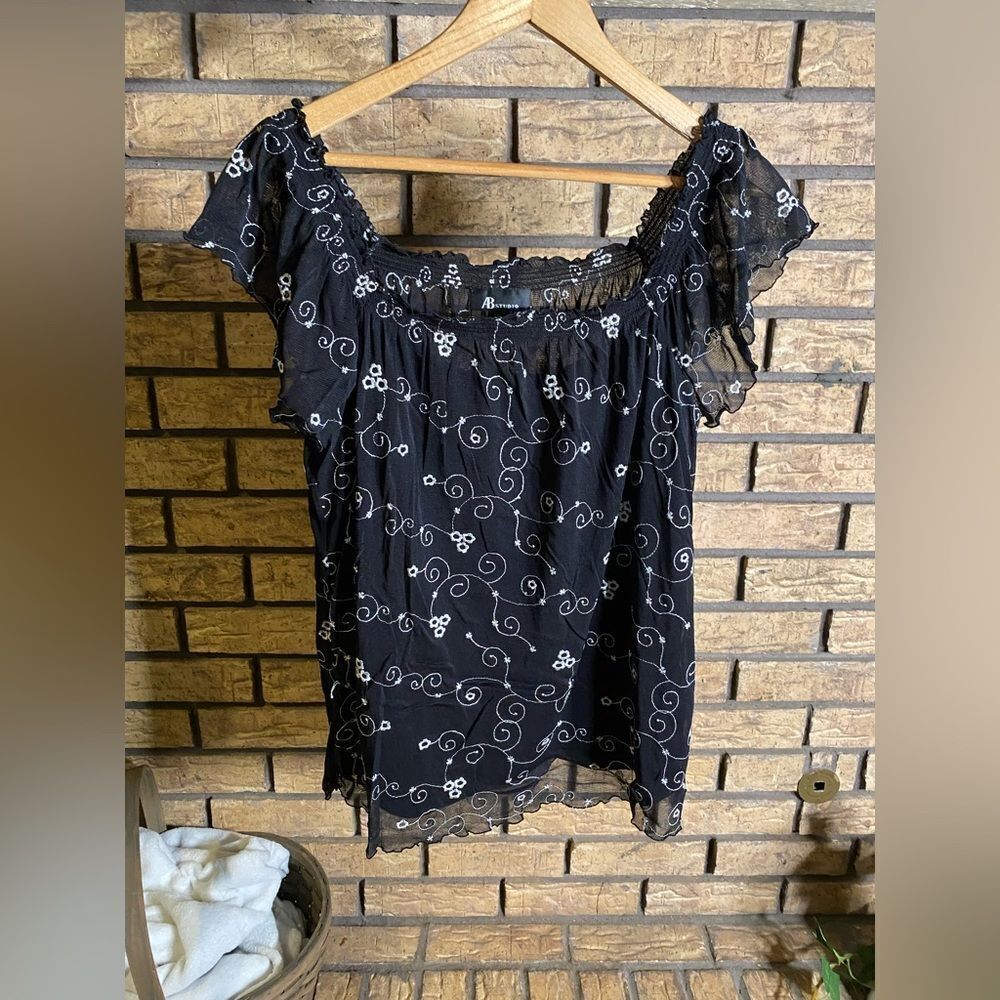 Ab studio sheer top‎
